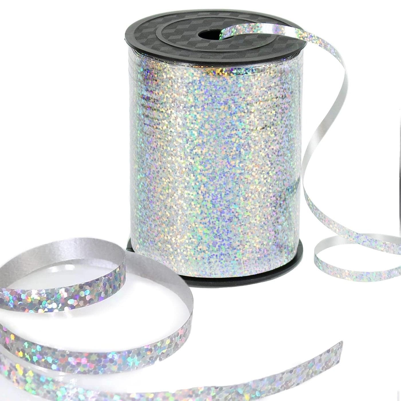 GIFTEXPRESS 500 Yards Shiny Metallic Silver Crimped Curling RibbonBalloon RibbonBalloon StringsGift Wrapping Ribbons Supplies