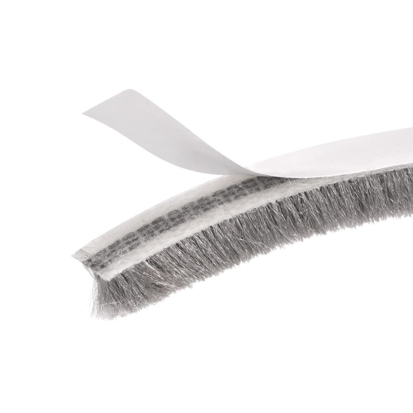 METALLIXITY Adhesive Brush Seal Weather Stripping 516x932x164ft Door Brush Strip for Sliding Sash Door Window Wardrobe Seal Gray