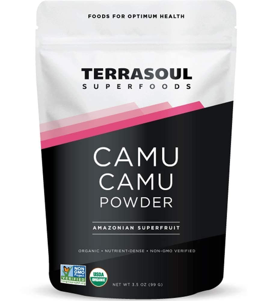 Terrasoul Superfoods Organic Camu Camu Powder 7 Oz 2 Pack Raw Vitamin C Immune Support