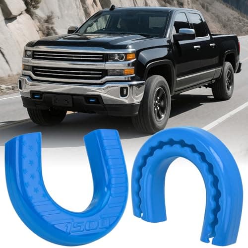 MODELAUTO Tow Hook Covers Fit for Chevy Silverado 1500 Blue
