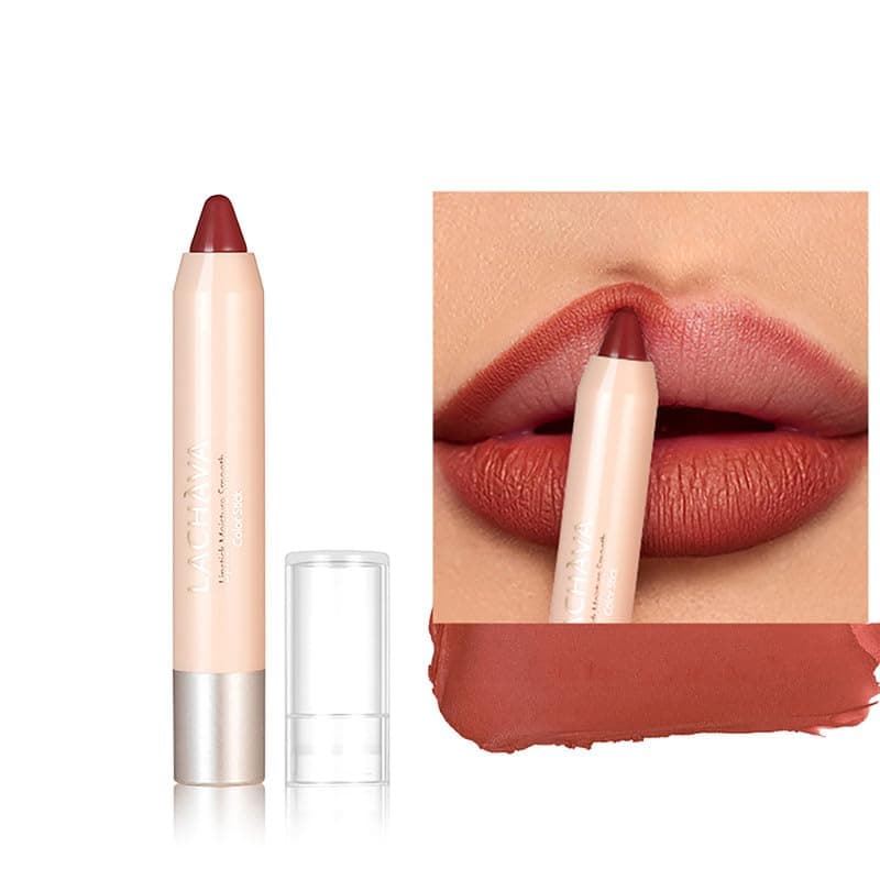 Easilydays Red Lipstick Crayon LongLasting Waterproof Natural Velvet Lip Stain Full Coverage Liner Pen Sexy NonStick Red Lip Tint for Women 06