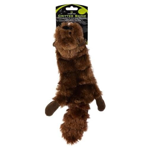 Hyper Pet Critter Skinz Beaver Super Squeaker Plush Dog Toy Large