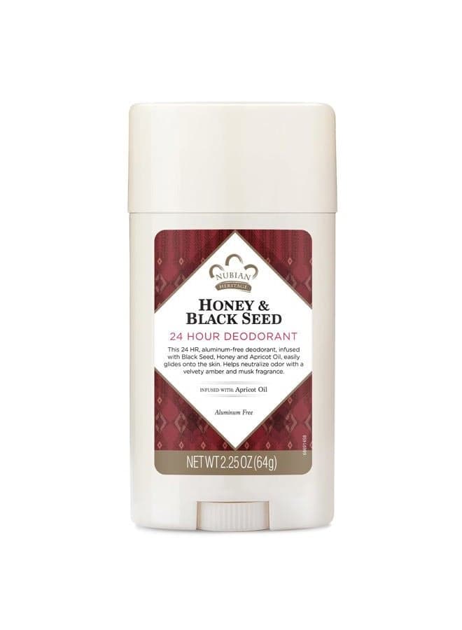 Honey and Black Seed 24 HR Deodorant Stick For Unisex 2.25 oz