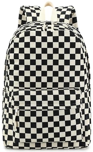 Bluboon Backpack for School Girls Women Cute Corduroy Laptop Bookbag for Kids Teens Durable Girls Lightweight Backpack