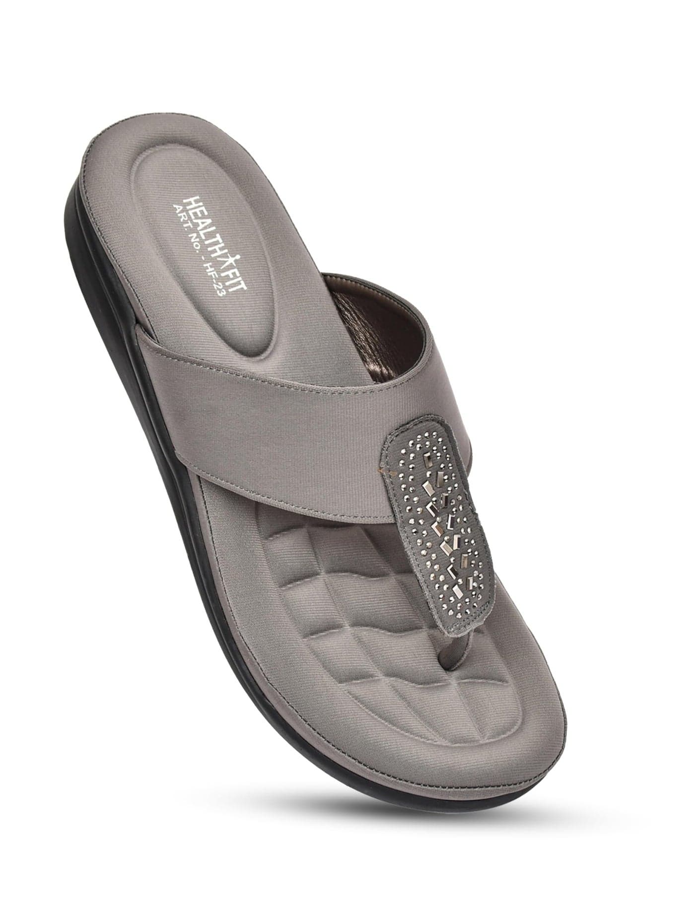 EXTRA SOFT Women's Comfortable Memory Foam Doctor Slippers/Flip-Flops|Fashionable Casual & Stylish|Lightweight & Breathable|Outdoor Synthetic Casual Chappals Sandals Ladies & Girls HF23GY UK-8