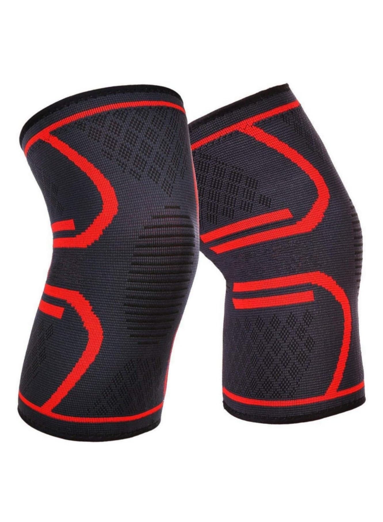 1 Pair Fitness Running Cycling Knee Support Braces Elastic Nylon Sport Compression Knee Pad Sleeve Basketball Volleyball Workout Gym Training Injury Recovery XL
