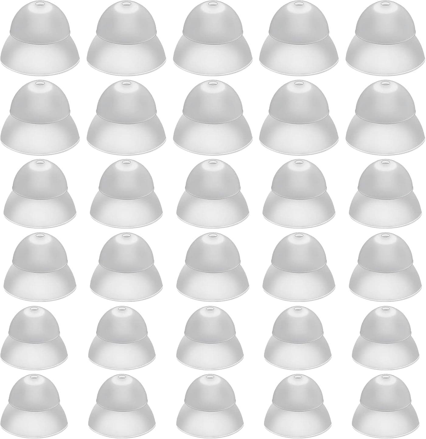 30 Pcs Silicone Hearing Aid Domes for Adults