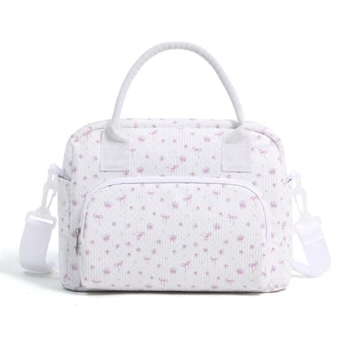 MAMONA Lunch Bag for Women Men Large Capacity Reusable Lunch Box Corduroy Insulated Cooler Tote Bags for Office Picnic