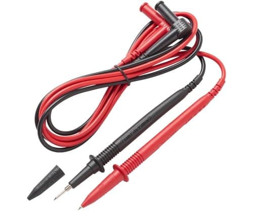 Fluke TL1500DC Insulated Test Leads Measures Voltage Up to 1500 V DC Rated CAT III 1500 V CAT IV 600 V with Protective Cap Compatible with Most Fluke Clamp Meters and Multimeters PVC Insulated