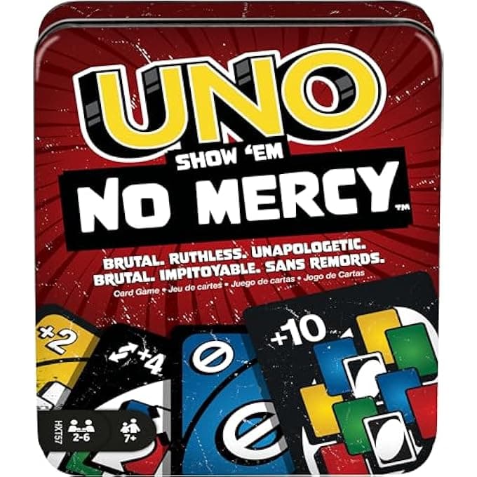 UNO No Mercy Card Game – Tin Box Edition, Show ‘Em Who’s Boss