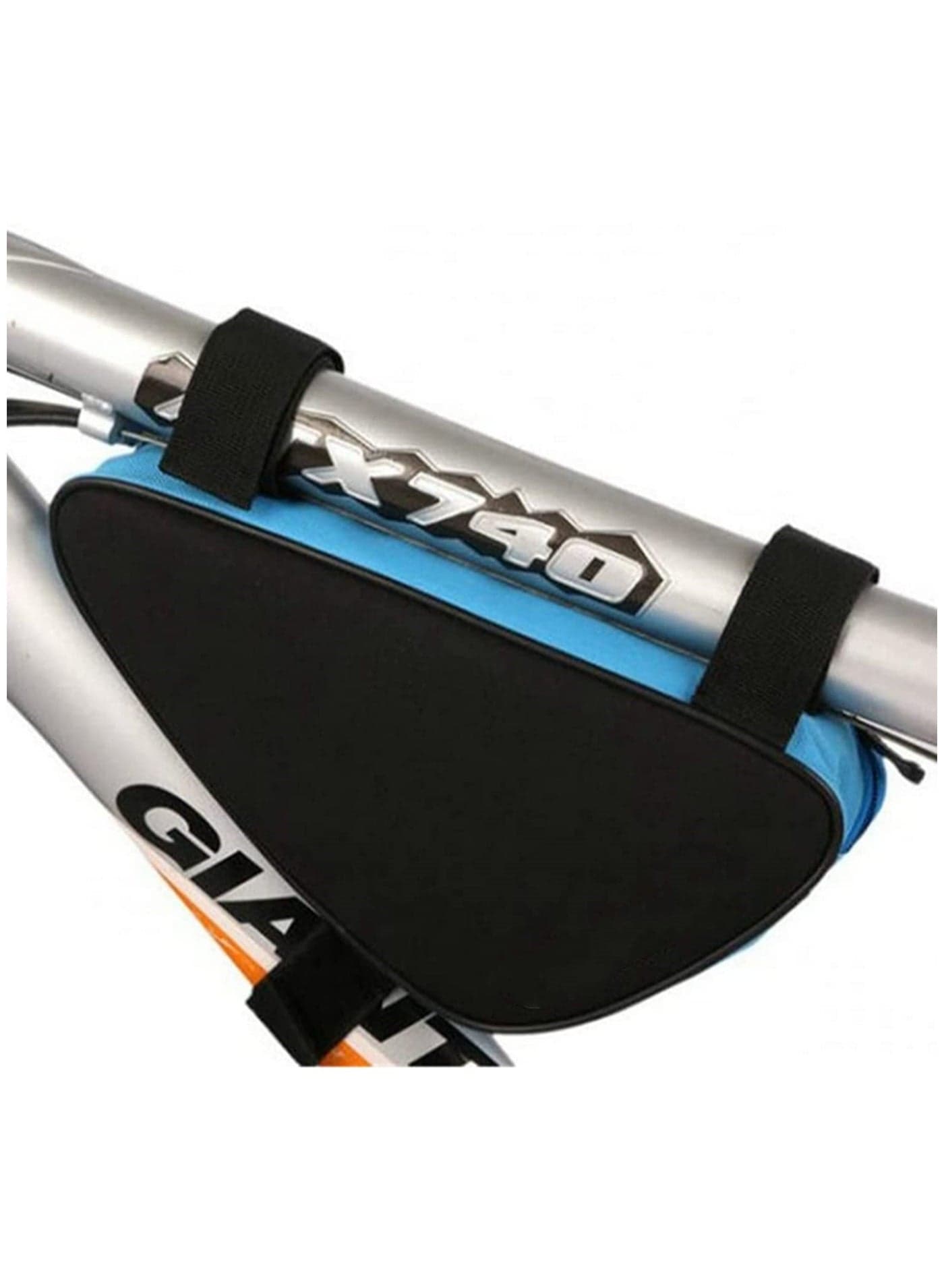Bike Triangle Frame Bag Water Resistant Cycling Storage Pouch with Adjustable Velcro Straps for Road Mountain Bikes Large Zippered Opening High Capacity Fits Smartphone Wallet Keys