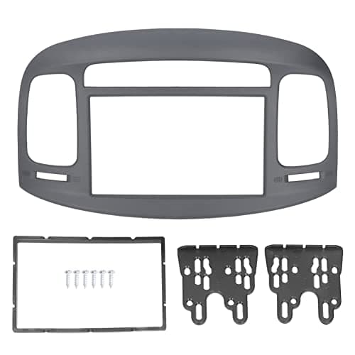 Acouto Car Stereo Radio Fascia Kit for Accent 2009-2012 2DIN Car Stereo Panel Radio Frame Fascia Dash Bezel Panel DVD Frame ABS Replacement