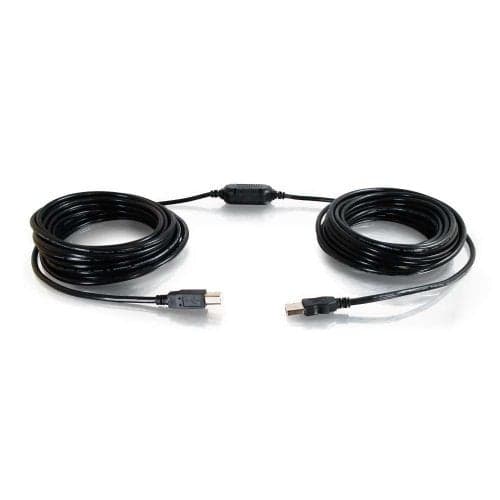 C2G Legrand USB Long Extension Cable, USB A to B Cable, Black Plug and Play Cable, 12 Meters (39.36 Feet) USB Extension Cable, 1 Count, C2G 38998