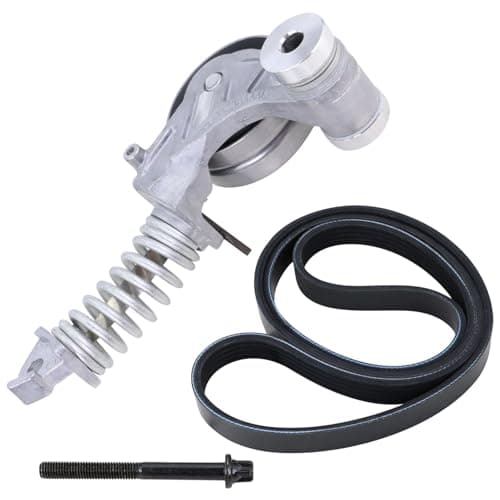 Lqito Belt Tensioner Assembly With Pulley With Serpentine Belt Compatible With 2011-2016 Chevy Cruze 2012-2019 Sonic 2013-2020 Trax 2016 Cruze Limited 2013-2020 Buick Encore Replace#55565236 5PK1400
