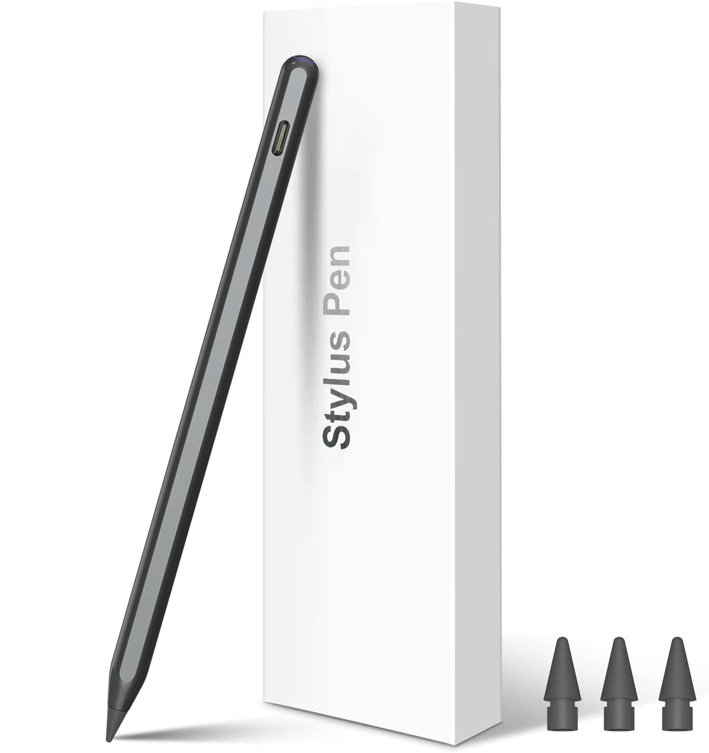 HATOKU Pencil 2nd Generation Wireless Charging, Pencil for iPad with Tilt & Palm Rejection, Magnetic Stylus Pen Compatible with ipad Air 3/4/5, ipad Mini 5/6, ipad 6/7/8/9/10, ipad Pro 11/12.9 (Black)