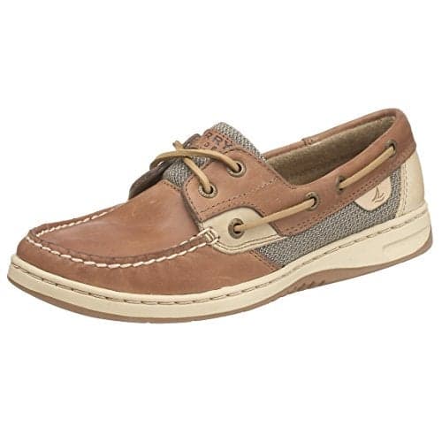 Sperry Women's Bluefish 2-Eye Boat Shoe, Off White, 5.5