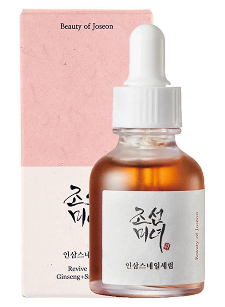 Revive Serum Snail Mucin Ginseng Hydrating Repairing Peptide Facial Moisturizer, Dark Spot Acne Scar Dull Skin Fine Lines, Korean Skin Care for Men and Women, 30ml Red 30ml