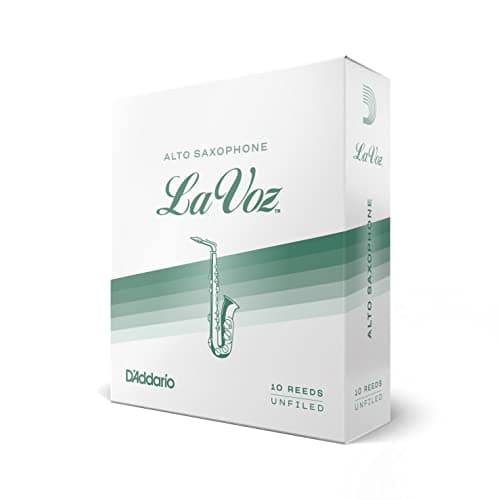D'Addario La Voz Alto Sax Reeds - Alto Saxophone Reeds - RJC10SF - Unfiled Cut - Soft - 10-Pack