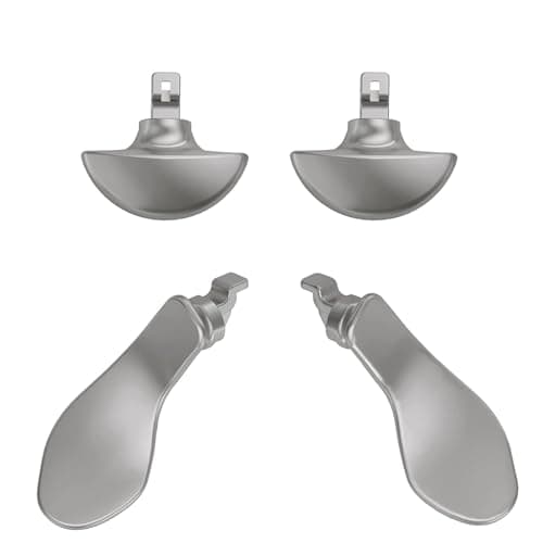 4 Pcs Edge Controller Paddles for PS5 DualSense Edge Controller Paddles for PS5 Edge, Metal Back Button for PS5 Edge Controller (Silver)