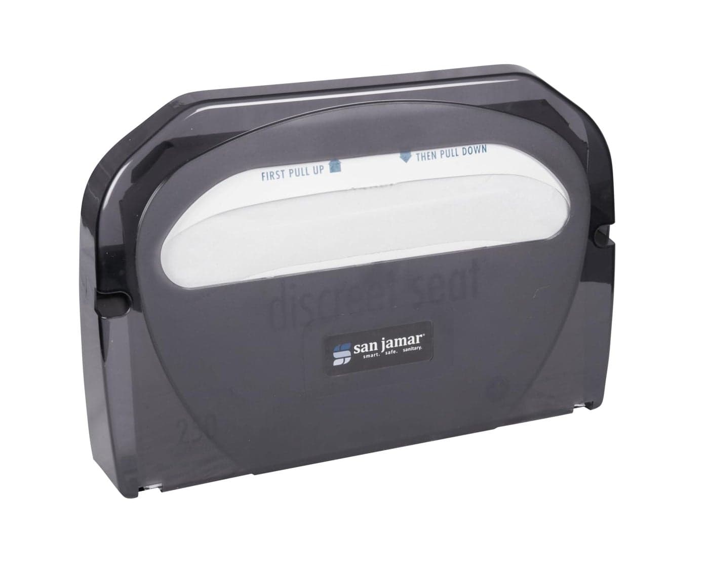 San Jamar TS510TBK Toilet Seat Cover Dispenser Black Pearl