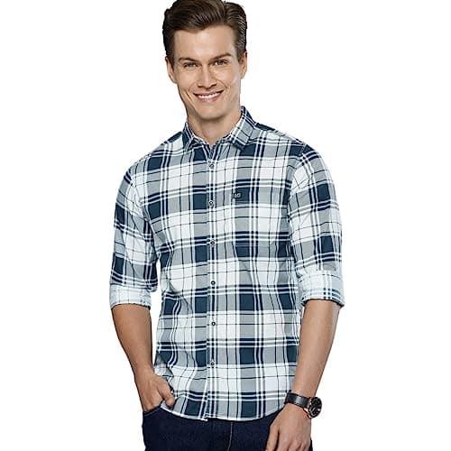 The Indian Garage Co Casual Shirt Long Sleeves Slim Fit White XX-Large