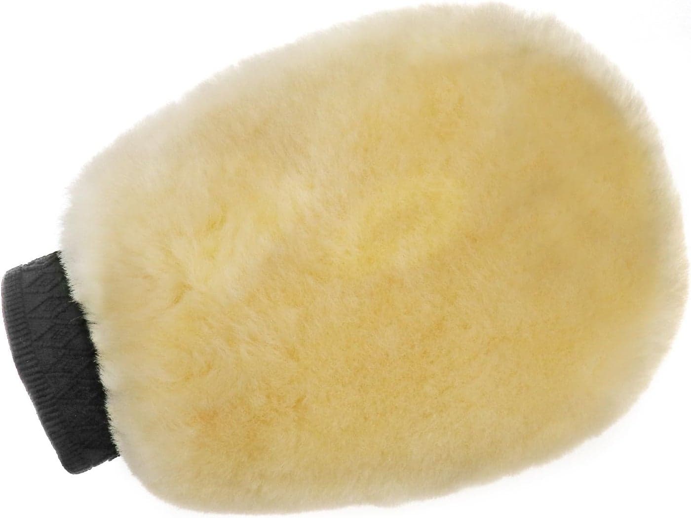 Micro Trader Lambswool Wash Mitt Single Side Lambs Wool Washing Mitt Gloves Car Cleaning Beige