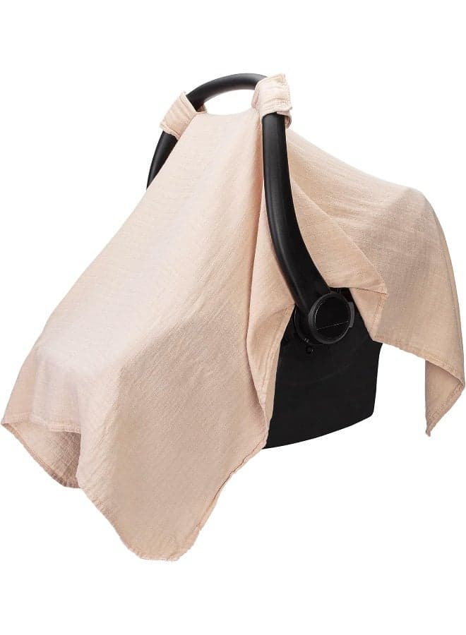 Comfy Cubs Muslin Cotton Baby Car Seat Cover, Universal Fit Carseat Canopy Covers for Babies, Girls and Boys