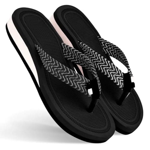 LOVEHUSH Doctor Slipper for Women | Orthopedic, Diabetic, Pregnancy | Soft Doctor Anti-Skid Slipper for Women |Slides, Flip-Flops, Slippers, Chappals | For Ladies and Girls SL1-BLACK-6