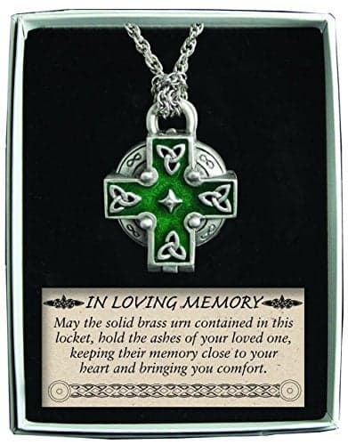 Cathedral Art Celtic Memorial Locket on 24-Inch Chain