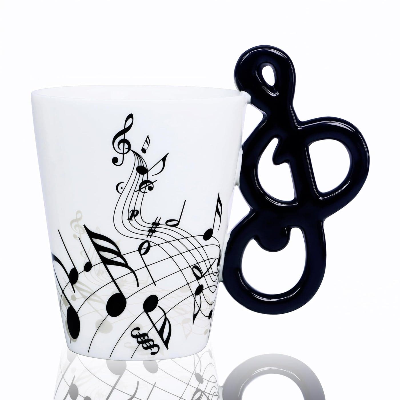 LanHong Music Mug Musical Notes Coffee Mug Gift for Musician 135 oz Musical Cup Gifts for Music Lovers Musical Coffee Mugs Birthday Christmas Gifts for Men Women