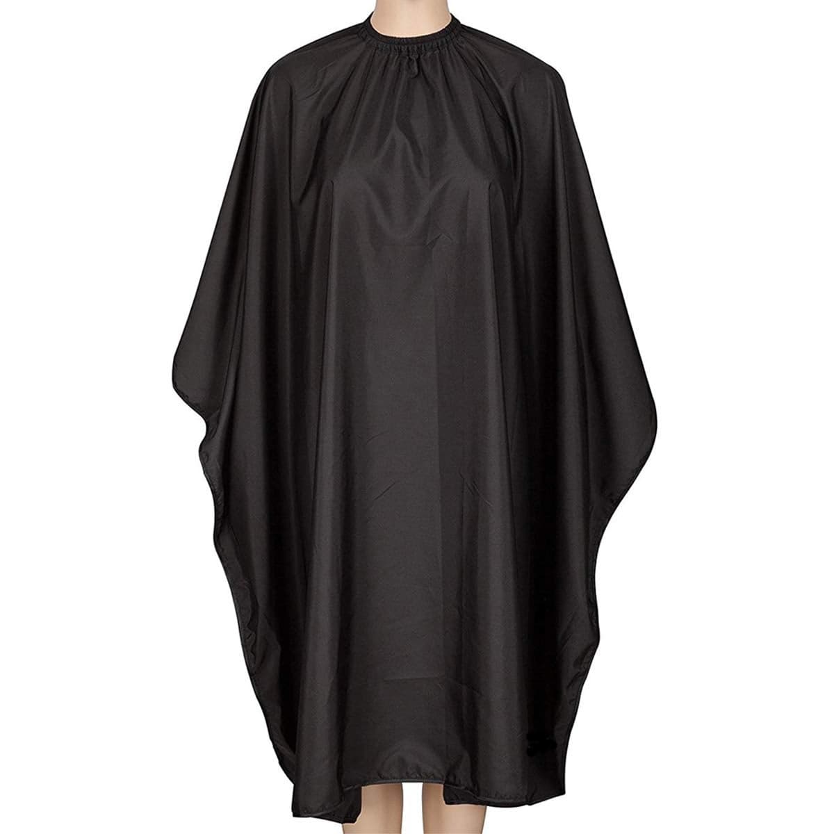 Iusmnur Barber Cape Professional Hair Cutting Cape with Adjustable Metal Clip Waterproof Haircut Salon Supplies for Hairdresser Styling Home 55 x 63 inches Black