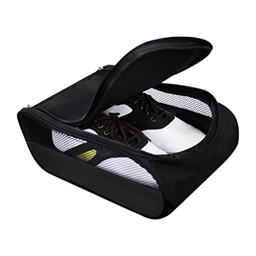 Scott Edward Portable Golf Shoe Bag Outdoor Travel Zippered WaterproofBreathable Carrier Bags for Men and Women