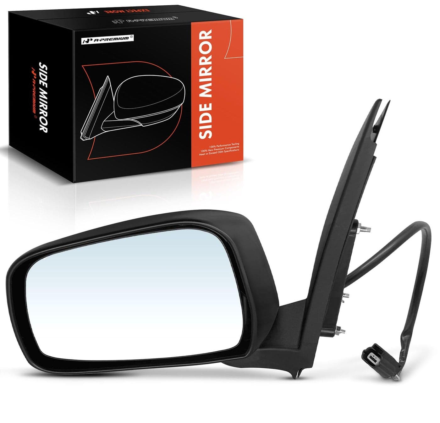 APremium Driver Side Power Door Mirror Compatible with Nissan Pathfinder 20052010 NonHeated Manual Folding Black Outside Rear View Mirror Replace 96302EA18E