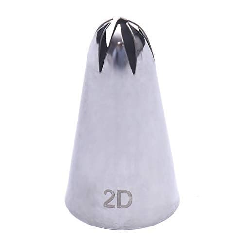 Perfect Pricee 2D Large Size Rose Flower Cake Decorating Icing Tip Cupcake Nozzles Decoration 2D, 45 x 25 x 50 mm