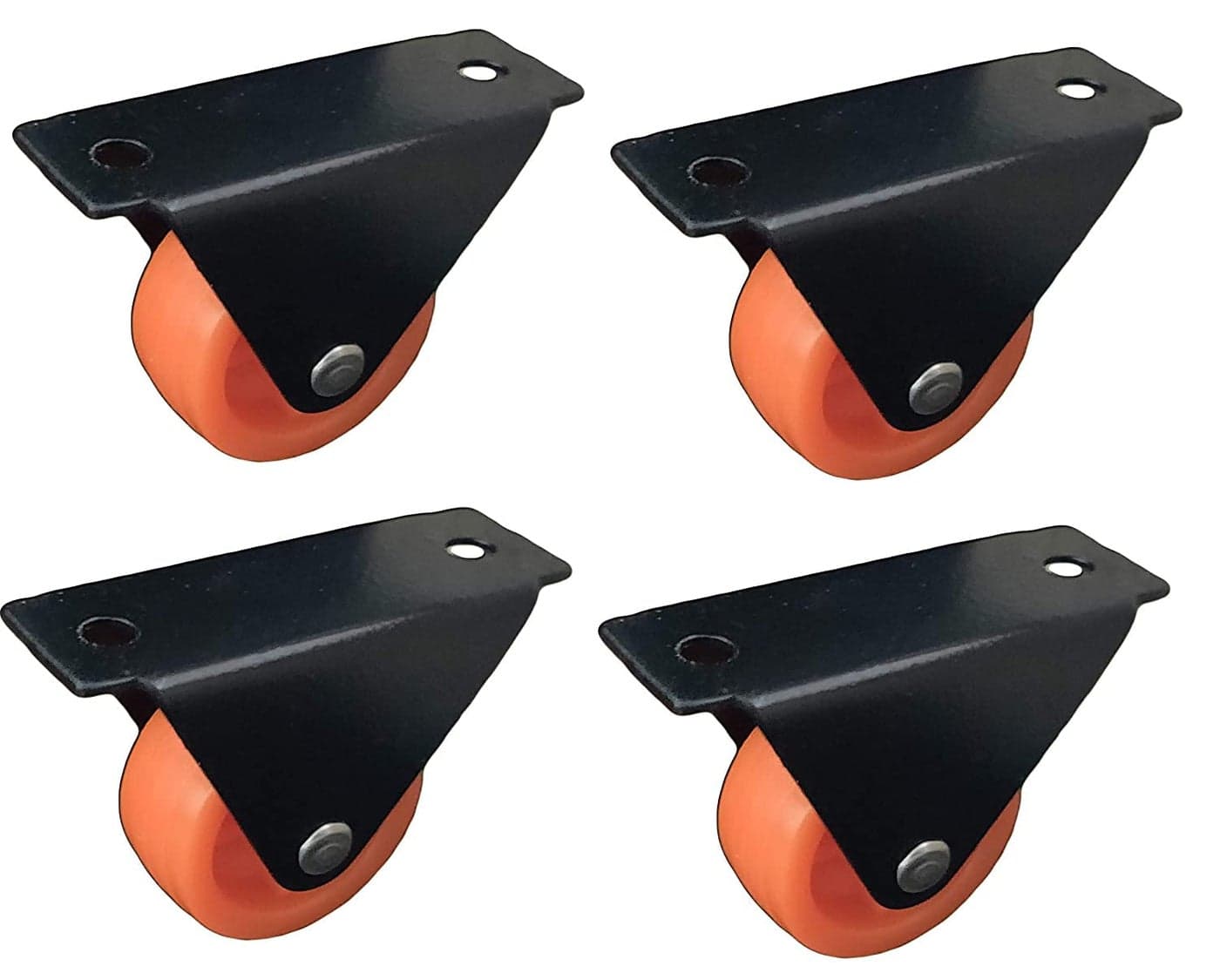 Hepiack 4Pack Small Fix Wheel Castor 30mm Size 80kg Load Capacity Silent Smooth Movement for Furniture DIY Projects and More