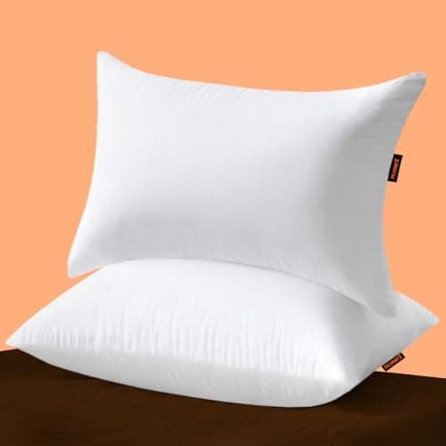 Homerz Microfiber Premium Pack Cloud Pillow, Pack of 2, 16 x 24 inch Size, Vacuum Pack, White