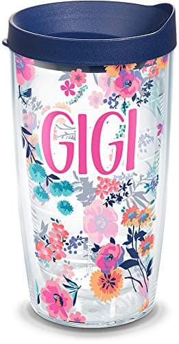 Tervis Made in USA Double Walled Dainty Floral Mothers Day Insulated Tumbler Cup Keeps Drinks Cold Hot 16oz Gigi
