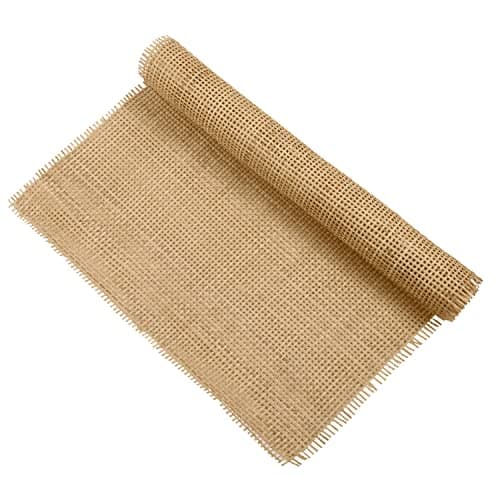 Cane Rattan Webbing Roll 328ft x 138inch Woven Open Rattan Mesh Natural Rattan Webbing for Caning Projects Square Hollow Wide Rattan for DIY Crafts Cabinet Chair Furniture