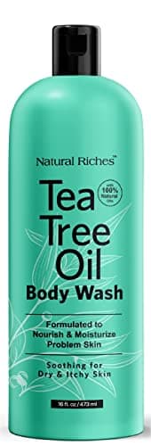 Natural Riches Tea Tree Body Wash for Men Women16 fl oz Full Body Cleanser with Natural Oils Deodorizing Soothing Formula for All Skin Types