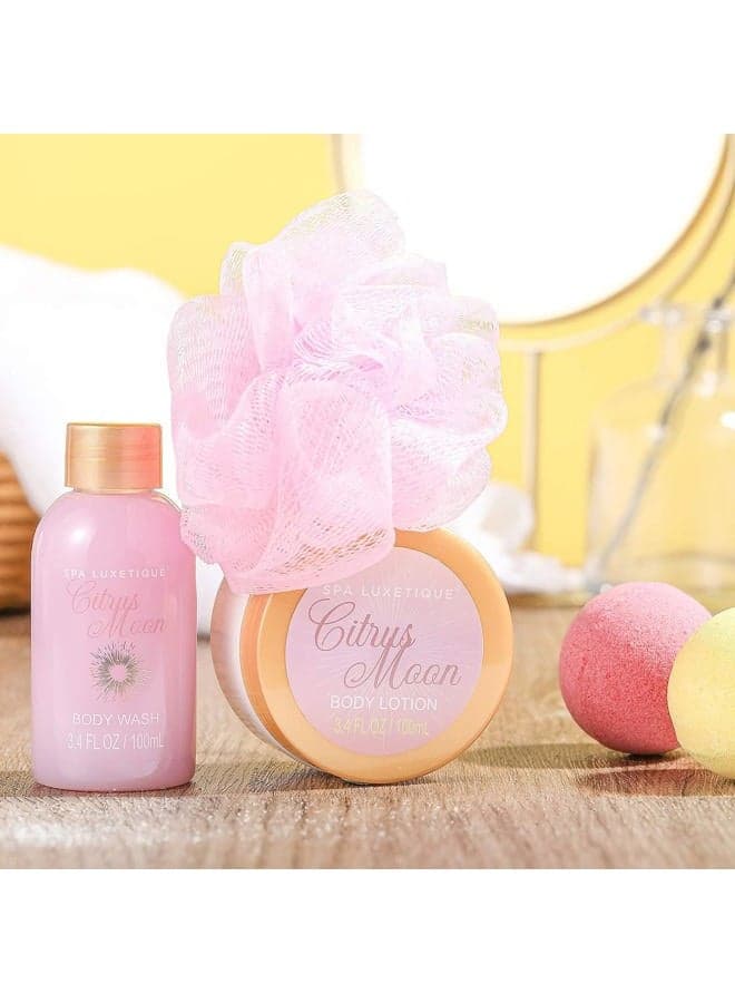 Spa Luxetique Robe and Slippers Spa Set Women, Valentines Day Gifts for Wife, 6pcs Flannel Soft Bath Robe, Bath and Body Works Bath Sets with Slippers, Body Lotion, Bath Bombs, Robe Sets for Women