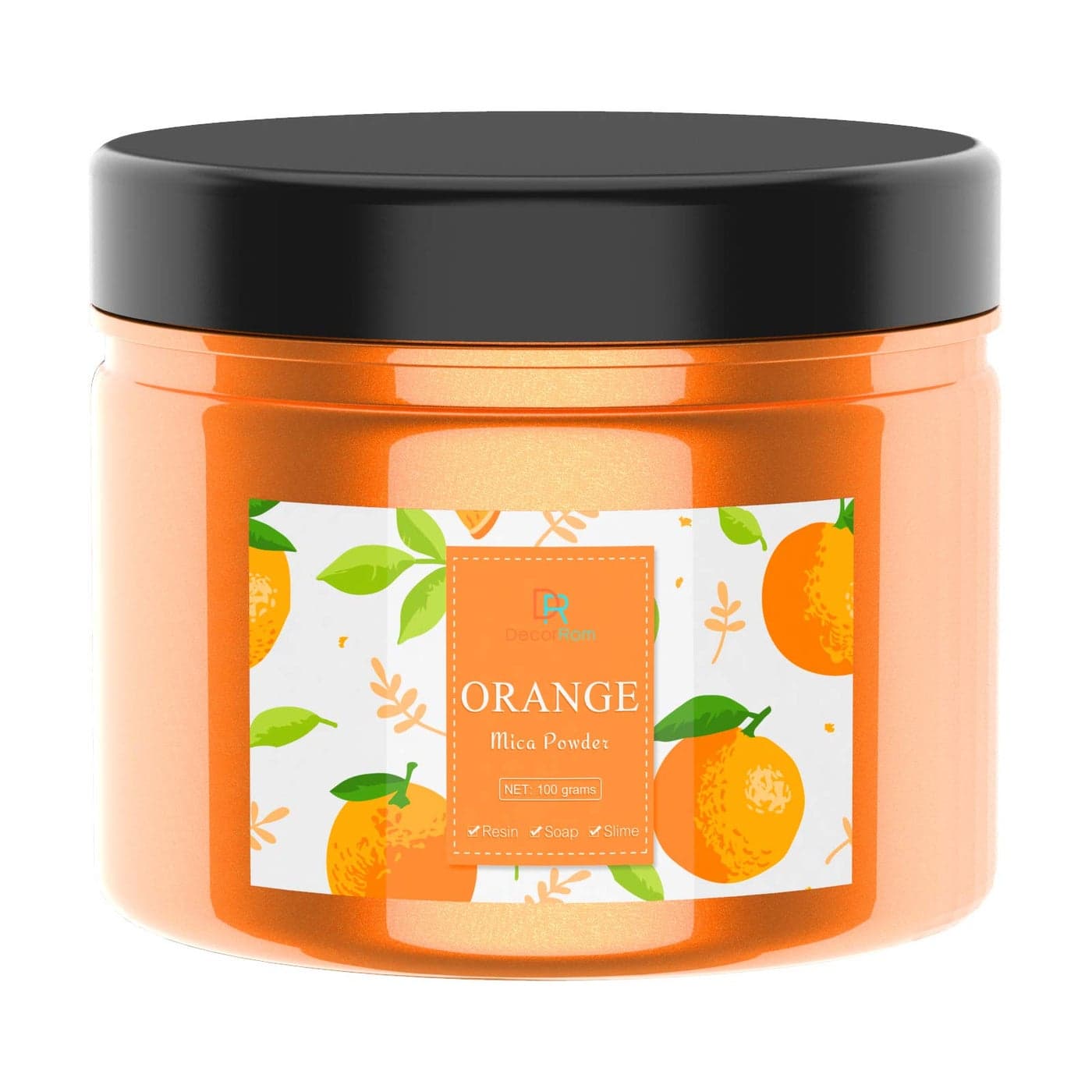 Epoxy Resin Color Pigment Huge 100g35 Ounces Metallic Mica Powder for Epoxy Resin Art Coloring Crafts Making Cosmetic Grade Resin Color Dye for Jewelry Soap Making Painting Nails Art Orange