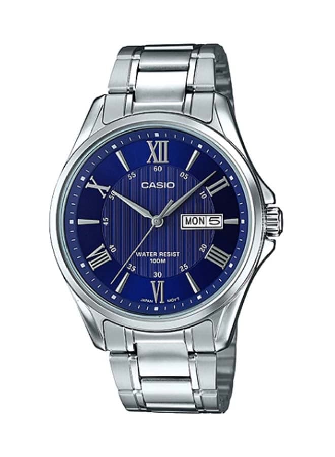 Men Enticer Stainless Steel Analog Wrist Watch MTP-1384D-2AVDF