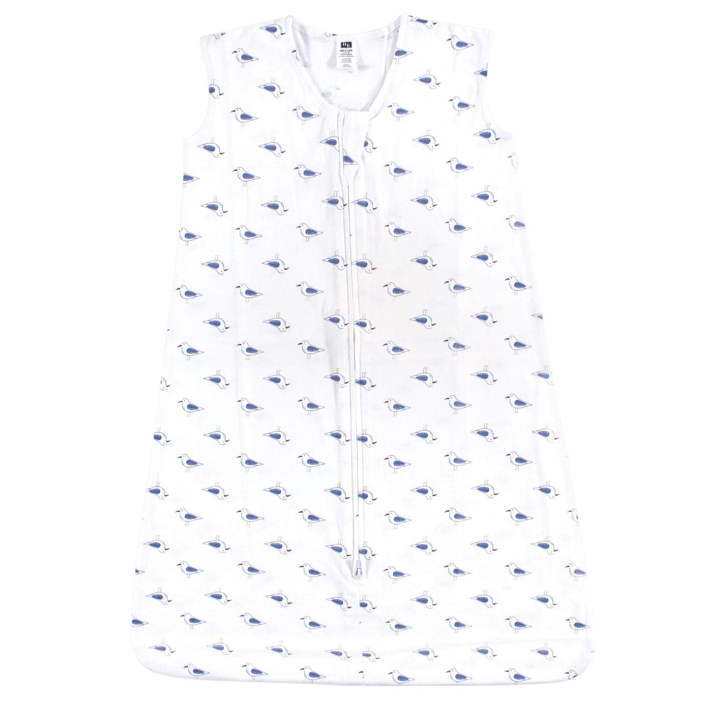 Hudson Baby Unisex Baby Cotton Sleeveless Wearable Sleeping Bag Sack Blanket Seagull 06 Months