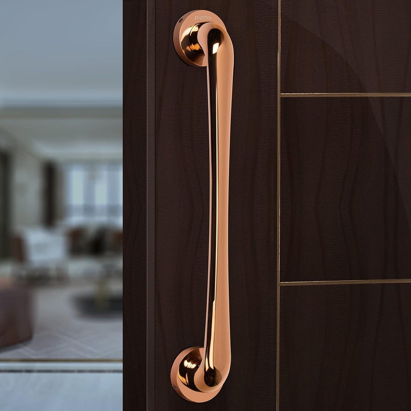 Plantex Polo 14Inch Pull Handle For GlassWooden And Metal Doors Rich Rose Gold Finish Big 3 Years Warranty