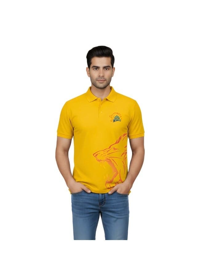 Chennai Cricket Jersey for Men - Dhoni Dry-Fit T-Shirt for Men - Perfect for Chennai Cricket Fans