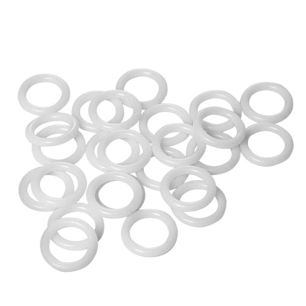 50pcs White Plastic Rings for Roman Shades 5816mmCaf Curtain Rings