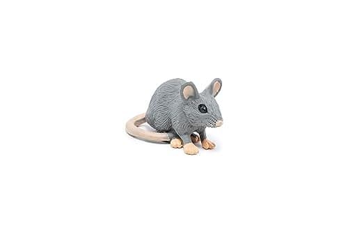 Papo -Hand-Painted - Figurine -Wild Animal Kingdom - Grey Mouse -50205 -Collectible - for Children - Suitable for Boys and Girls- from 3 Years Old