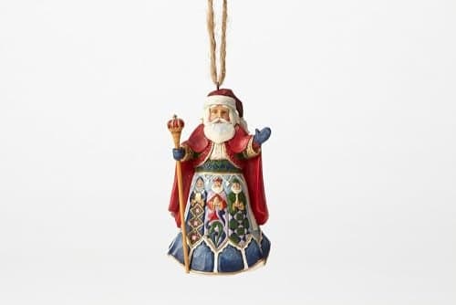 Enesco Jim Shore Heartwood Creek Christmas Around The World Spanish Santa Hanging Ornament, 4.5 Inch, Multicolor
