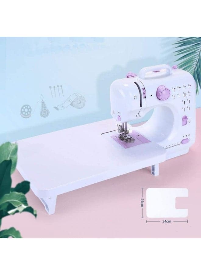 Beginner-Friendly Sewing Machine with Extension Platform & 12 Sewing Foot Kits – Easy Operation, Multi-Stitch Patterns – Perfect for DIY Tailors & Students