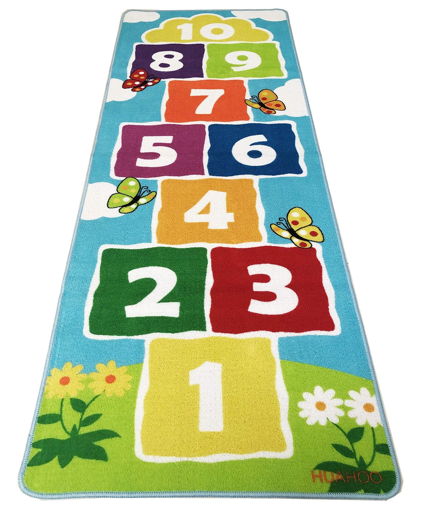 Hopscotch Rug Kids Rugs Classroom Rug Playroom Decor Non Slip Childrens Carpet for Boys Girls Best Shower Gift 708 x 26 inch
